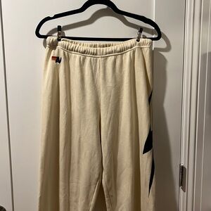 Aviator Nation bolt women’s sweatpants in vintage white